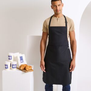 Cotton bib apron, organic and Fairtrade certified
