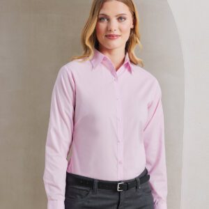 Women's poplin long sleeve blouse