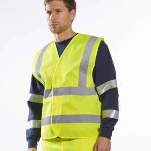 Hi-vis two-band-and-brace vest (C470)