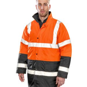 Motorway two-tone safety coat