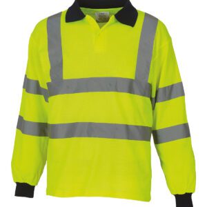 Hi-vis long sleeve polo (HVJ310)